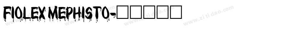 Fiolex Mephisto字体转换